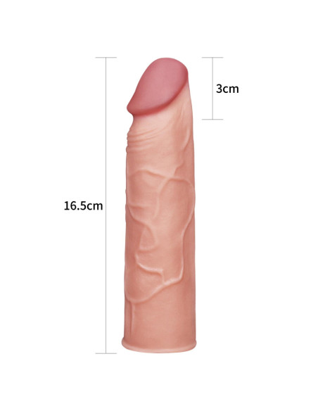 Add 1"" Pleasure X Tender Penis Sleeve Flesh