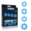 Pierścienie na penisa Lumino Play - zestaw 4 sztuk świecących w ciemności (3.68 cm) - 1