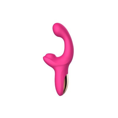 Wibrator G Spot z funkcją tapping (Tapping Function) - podwójna stymulacja, matowy silikon, profil ergonomiczny - 1 2