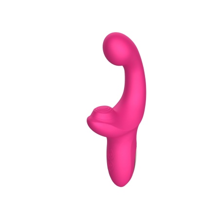 Wibrator G Spot z funkcją tapping (Tapping Function) - podwójna stymulacja, matowy silikon, profil ergonomiczny - 3