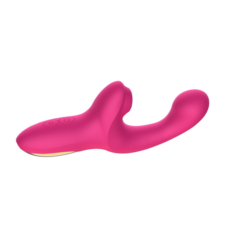 Wibrator G Spot z funkcją tapping (Tapping Function) - podwójna stymulacja, matowy silikon, profil ergonomiczny - 5