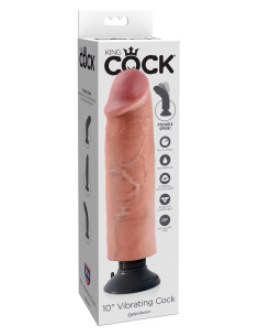 Vibrating Cock 10 Inch Light skin tone 2