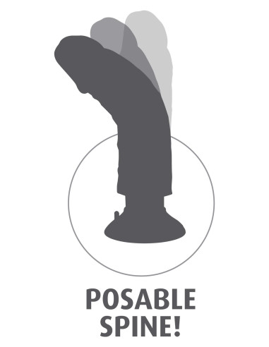 Vibrating Cock 10 Inch Light skin tone