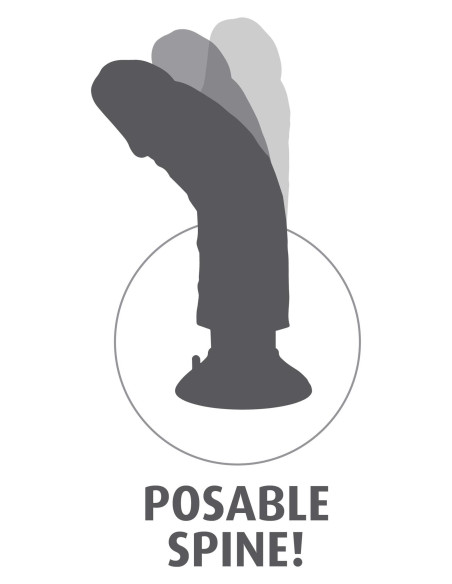 Vibrating Cock 10 Inch Light skin tone