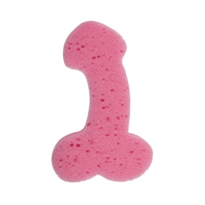 Zabawka - Bath Sponge Penis - 19cm Pink - 1 2