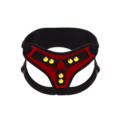 Uprząż Strap-On Harness Deluxe z dwoma pierścieniami o średnicach 3,5/4,5 cm - 1