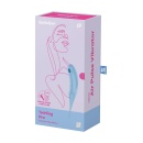 Wibrator stymulujący Satisfyer Twirling Pro Blue z falami ciśnienia Air-Pulse, 2 silnikami i cyrkulującymi wibracjami, IPX7 - 1