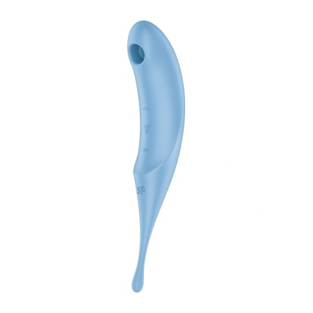 Wibrator stymulujący Satisfyer Twirling Pro Blue z falami ciśnienia Air-Pulse, 2 silnikami i cyrkulującymi wibracjami, IPX7 - 3