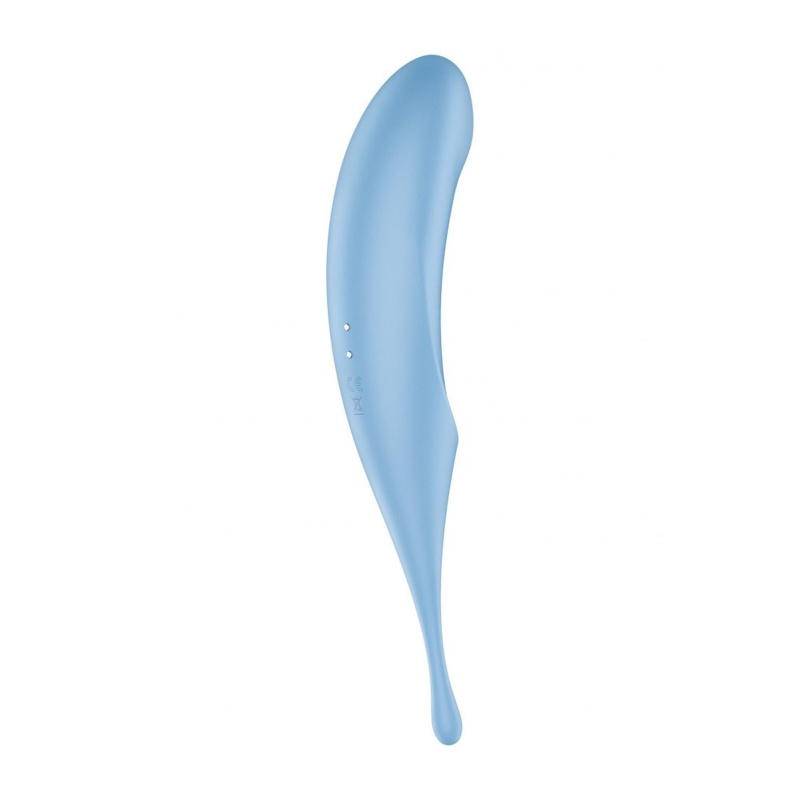 Wibrator stymulujący Satisfyer Twirling Pro Blue z falami ciśnienia Air-Pulse, 2 silnikami i cyrkulującymi wibracjami, IPX7 - 7
