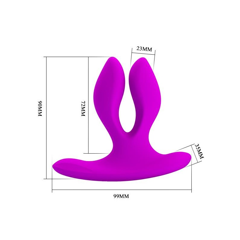 Wibrator Magic Finger dwuczęściowy z bezprzewodowym pilotem - 6