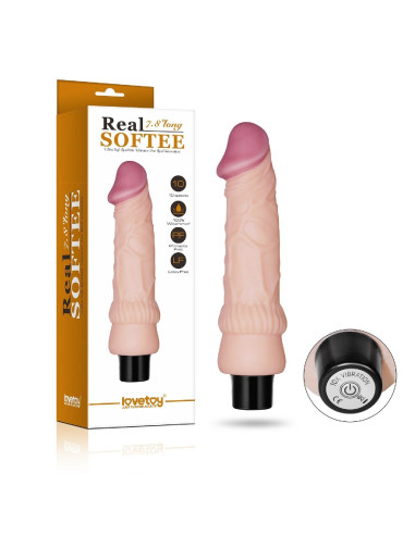 7.8"" REAL SOFTEE Vibrating Dildo