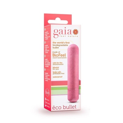 Wibrator pocisk Gaia Eco Bullet BioFeel biodegradowalny, 1 prędkość, 8,2 cm - 1