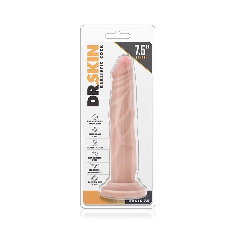 DR. SKIN REALISTIC COCK BASIC 7.5 BEIGE - 1
