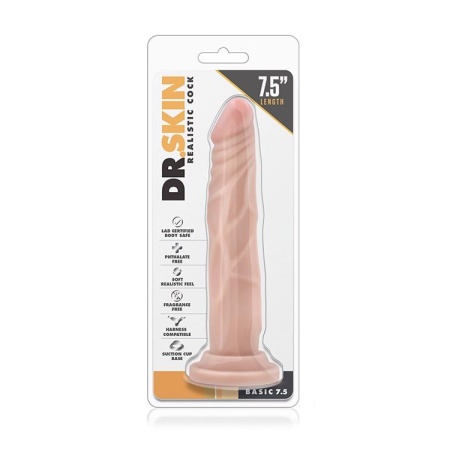 DR. SKIN REALISTIC COCK BASIC 7.5 BEIGE - 1