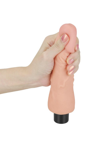 7"" REAL SOFTEE Vibrating Dildo