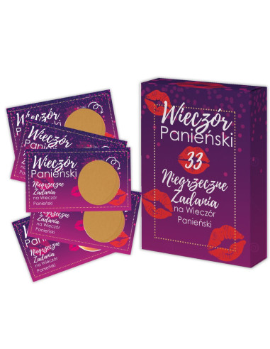 Karty-zdrapki z zadaniami na Wieczór Panieński