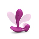 Wibrator podwójnej stymulacji Witty Sweet Orchid - elastyczna szyjka 360°, sterowanie pilotem, długość wkładki 8 cm, Ø3 cm - 2