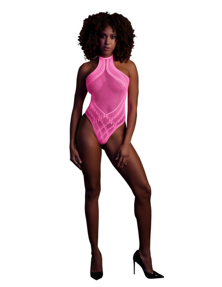 Body with Halter Neck - Neon Pink - XS/XL