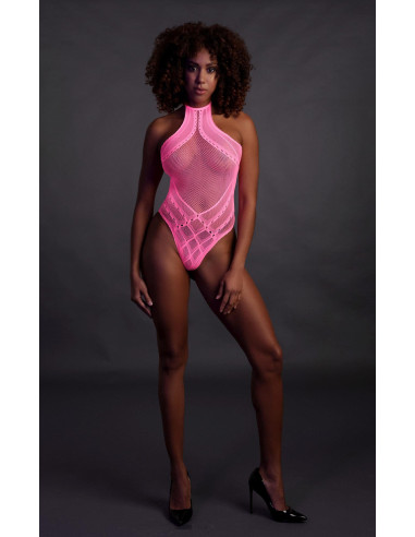 Body with Halter Neck - Neon Pink - XS/XL
