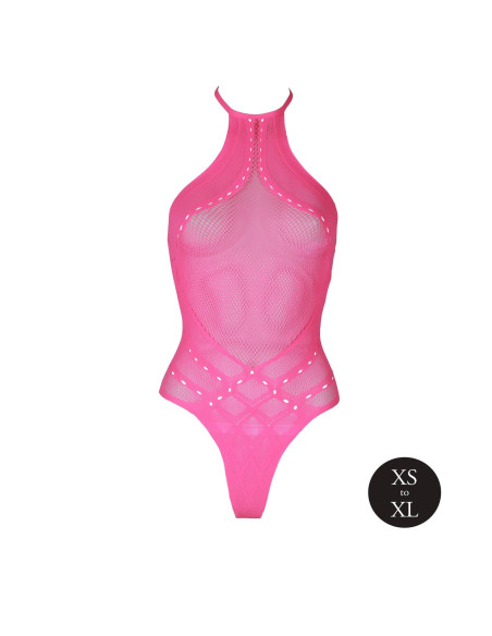 Body with Halter Neck - Neon Pink - XS/XL