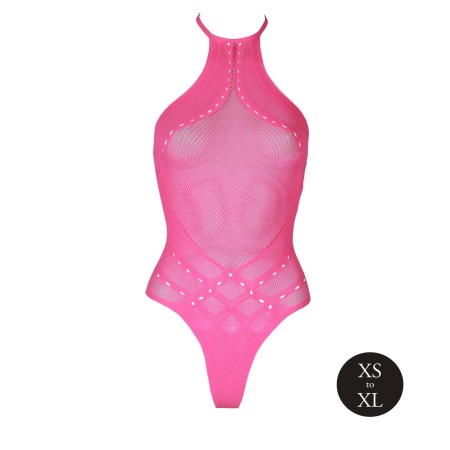 Body with Halter Neck - Neon Pink - 6
