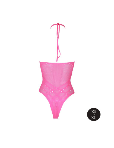 Body with Halter Neck - Neon Pink - XS/XL
