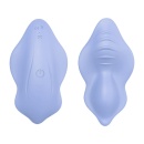 Wibrator do majtek Whisper Purple - bezprzewodowy stymulator z pilotem 12 m, silikon medyczny, 96 × 51 × 31 mm - 1