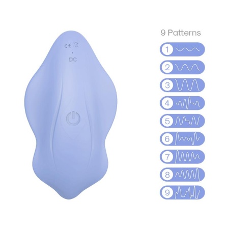 Wibrator do majtek Whisper Purple - bezprzewodowy stymulator z pilotem 12 m, silikon medyczny, 96 × 51 × 31 mm - 4