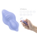 Wibrator do majtek Whisper Purple - bezprzewodowy stymulator z pilotem 12 m, silikon medyczny, 96 × 51 × 31 mm - 7