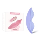Wibrator do majtek Whisper Purple - bezprzewodowy stymulator z pilotem 12 m, silikon medyczny, 96 × 51 × 31 mm - 8