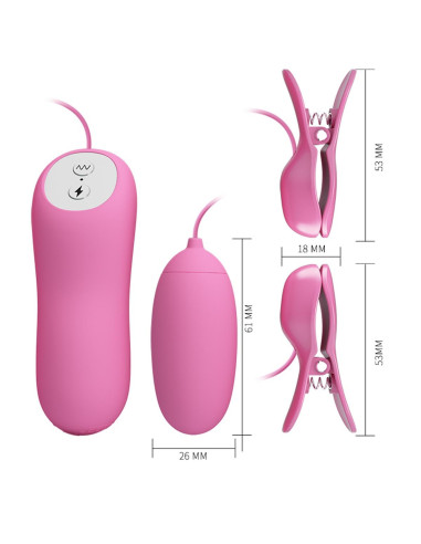PRETTY LOVE - ELECTRIC SHOCK & VIBRO-BULLETS, 7 vibration functions 3 electric shock functions