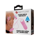 Electric Shock & Vibro-Bullets - zestaw wibracyjno-elektryczny z regulowanymi zaciskami, 7,5 cm - 8