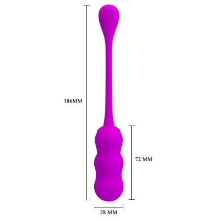 Wibrujące jajo Leshy z pilotem - 12 funkcji, 7,2 cm - 6
