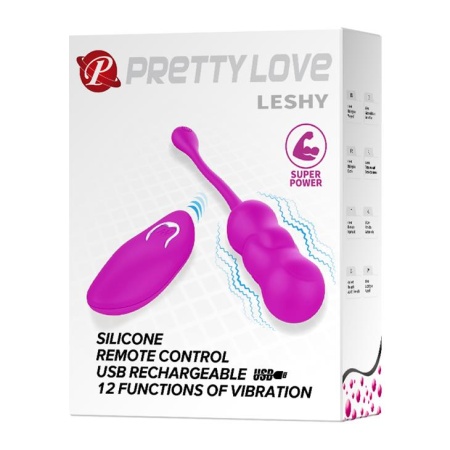 Wibrujące jajo Leshy z pilotem - 12 funkcji, 7,2 cm - 9