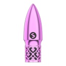 Wibrator bullet Glitter w kolorze różowym z magnetycznym ładowaniem, spiczastą końcówką i 10 trybami prędkości, 6,8 cm - 1