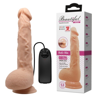 Wibrator Beautiful Jason 9.8 z przyssawką - 24,9 cm - 1