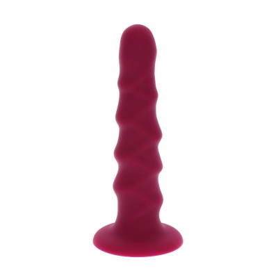 Dildo z przyssawką Ribbed Dong 15 cm karbowane - 1