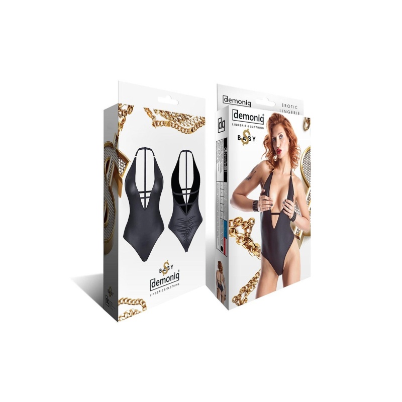 Bielizna-JENNIFER001 body czarne L - 3