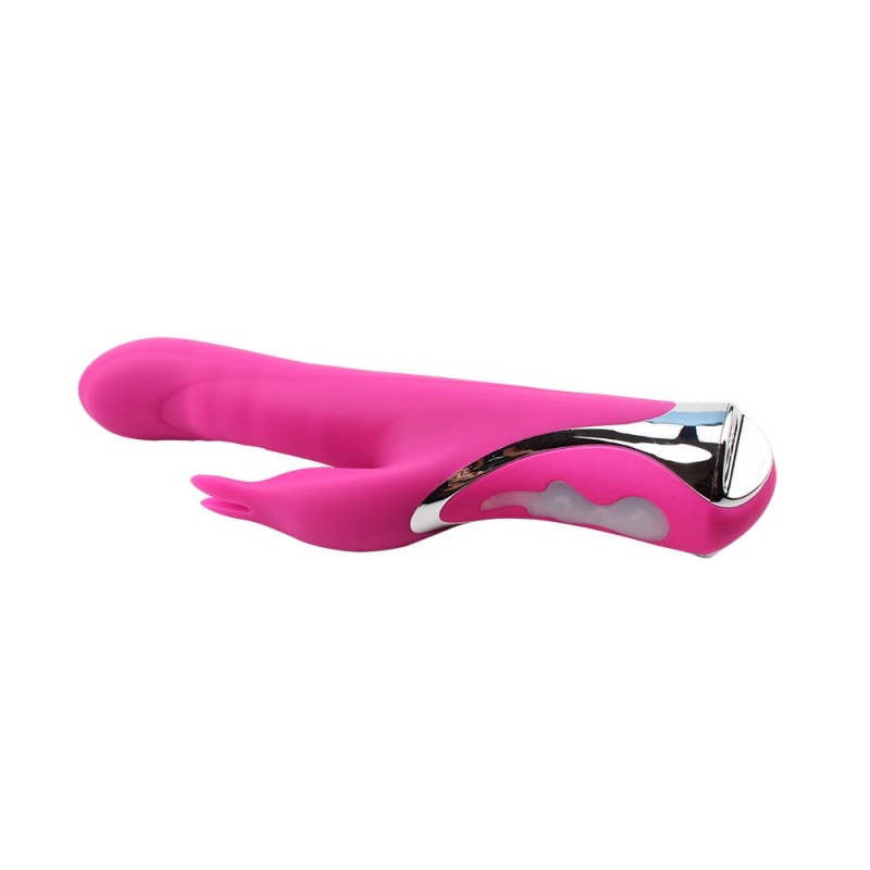 Wibrator króliczek Missile Rabbit-Pink - silikon hipoalergiczny, 10 programów wibracji, długość 23,5 cm, średnica 3,6 cm, wodood - 4