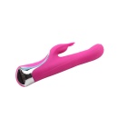 Wibrator króliczek Missile Rabbit-Pink - silikon hipoalergiczny, 10 programów wibracji, długość 23,5 cm, średnica 3,6 cm, wodood - 6