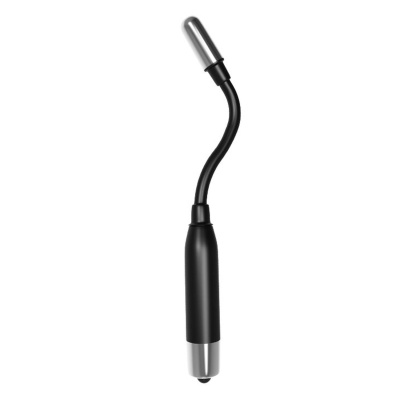 Wibrator łechtaczkowy MICPHONE z elastyczną szyjką i metalową końcówką - ok. 20 cm - 1 2