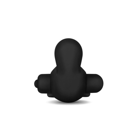 Wibracyjny pierścień na penisa Power Clit Duo silikonowy czarny 7.5 cm - 5