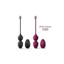 Kule miłości Dorcel Love Balls Plum - zdalnie sterowane kule Kegla z technologią magnetyczną, 10 cm - 2