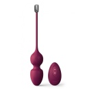 Kule miłości Dorcel Love Balls Plum - zdalnie sterowane kule Kegla z technologią magnetyczną, 10 cm - 4