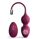 Kule miłości Dorcel Love Balls Plum - zdalnie sterowane kule Kegla z technologią magnetyczną, 10 cm - 5