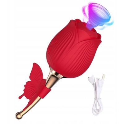 Stymulator łechtaczki Flirting Partner z technologią Air Pulse i wibracjami, 17 cm - 1 2