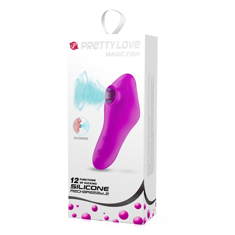 Stymulator łechtaczki Magic Fish – stymulacja ssąca, 12 funkcji, 10,5 cm - 8