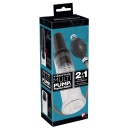 Pompka do penisa i masturbator Vibrating Multi Pump & Masturb — dwukierunkowa regulacja przepływu powietrza, cylinder 17,2 cm - 1