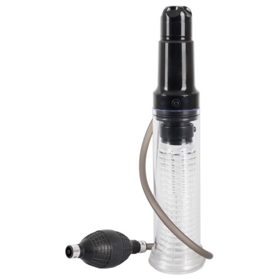 Pompka do penisa i masturbator Vibrating Multi Pump & Masturb — dwukierunkowa regulacja przepływu powietrza, cylinder 17,2 cm - 1 2