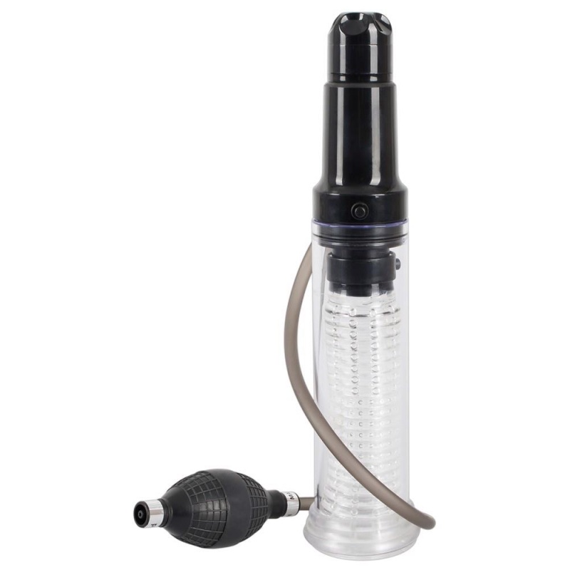Pompka do penisa i masturbator Vibrating Multi Pump & Masturb — dwukierunkowa regulacja przepływu powietrza, cylinder 17,2 cm - 2